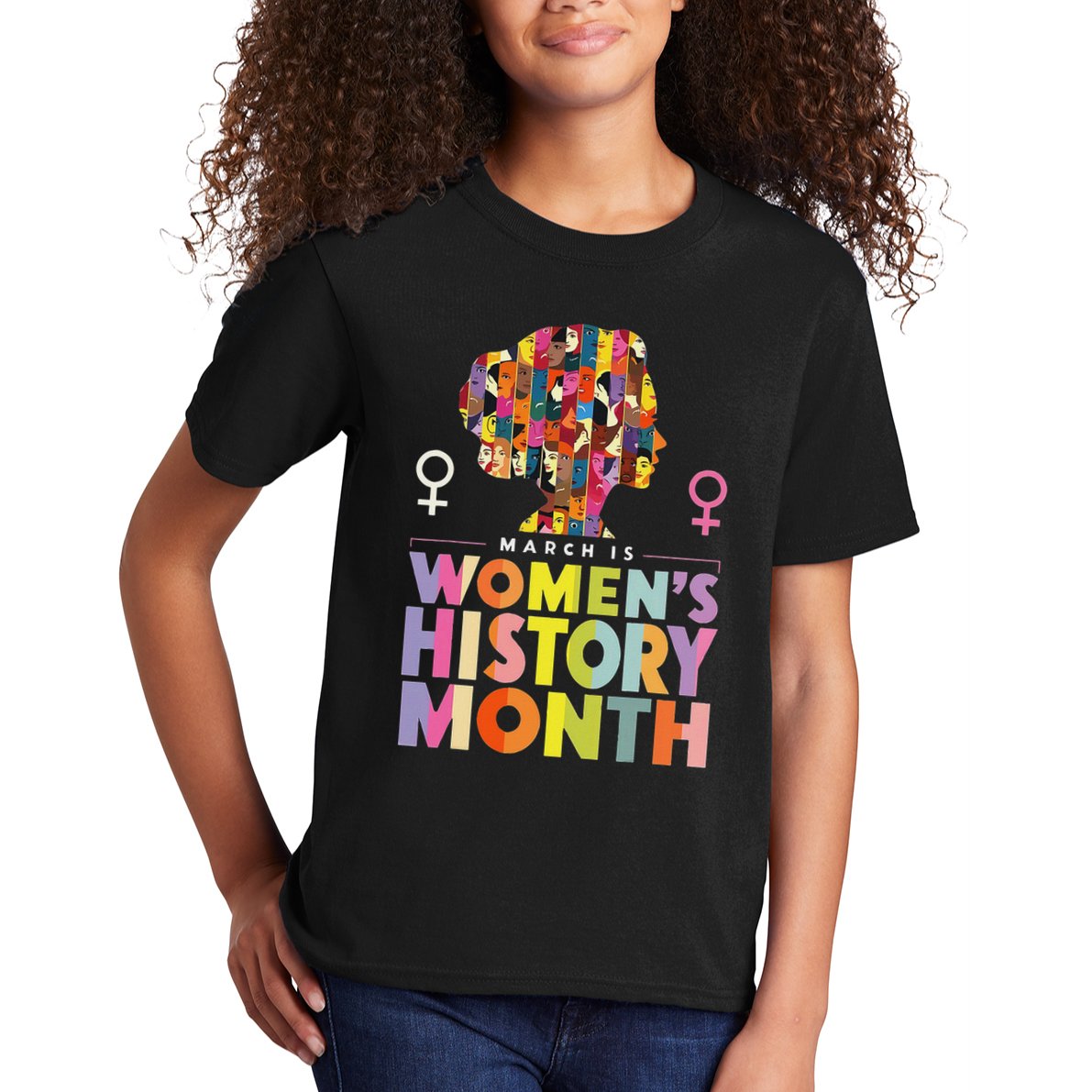 Empower Women National History Month 2025 Kids T-Shirt