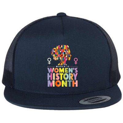 Empower Women National Women History Month 2025 Flat Bill Trucker Hat