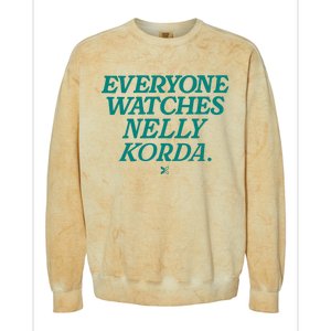 Everyone Watches Nelly Korda Colorblast Crewneck Sweatshirt