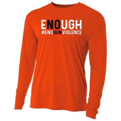 #Enough Wear Orange Day Anti Gun End Gun Violence Control Cooling Performance Long Sleeve Crew