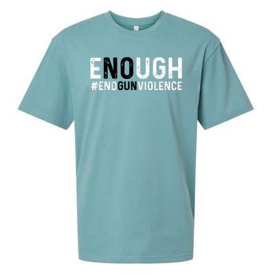 #Enough Wear Orange Day Anti Gun End Gun Violence Control Sueded Cloud Jersey T-Shirt