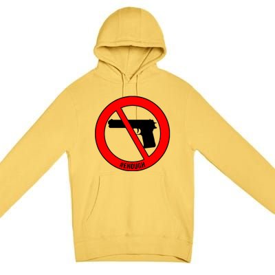 #Enough Wear Orange Day Anti Gun End Gun Violence Control Premium Pullover Hoodie