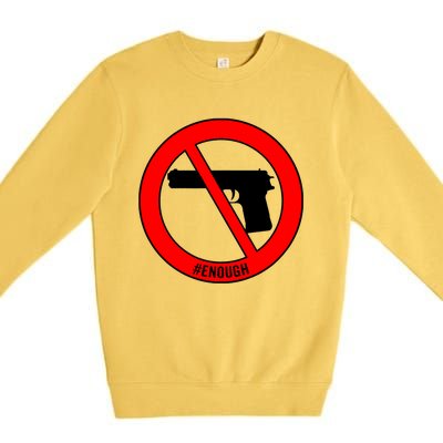 #Enough Wear Orange Day Anti Gun End Gun Violence Control Premium Crewneck Sweatshirt