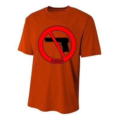 #Enough Wear Orange Day Anti Gun End Gun Violence Control Performance Sprint T-Shirt