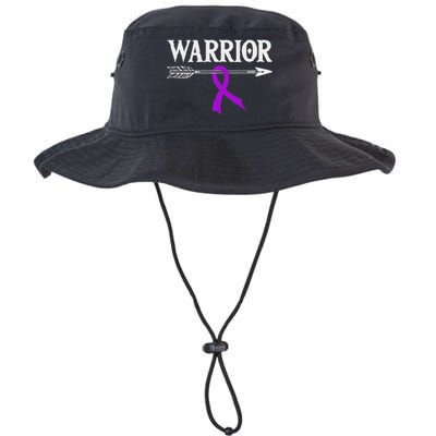 Epilepsy Warrior Purple Arrow Ribbon Legacy Cool Fit Booney Bucket Hat