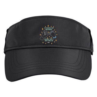 Elizabeth Warren Pinky Promise Adult Drive Performance Visor