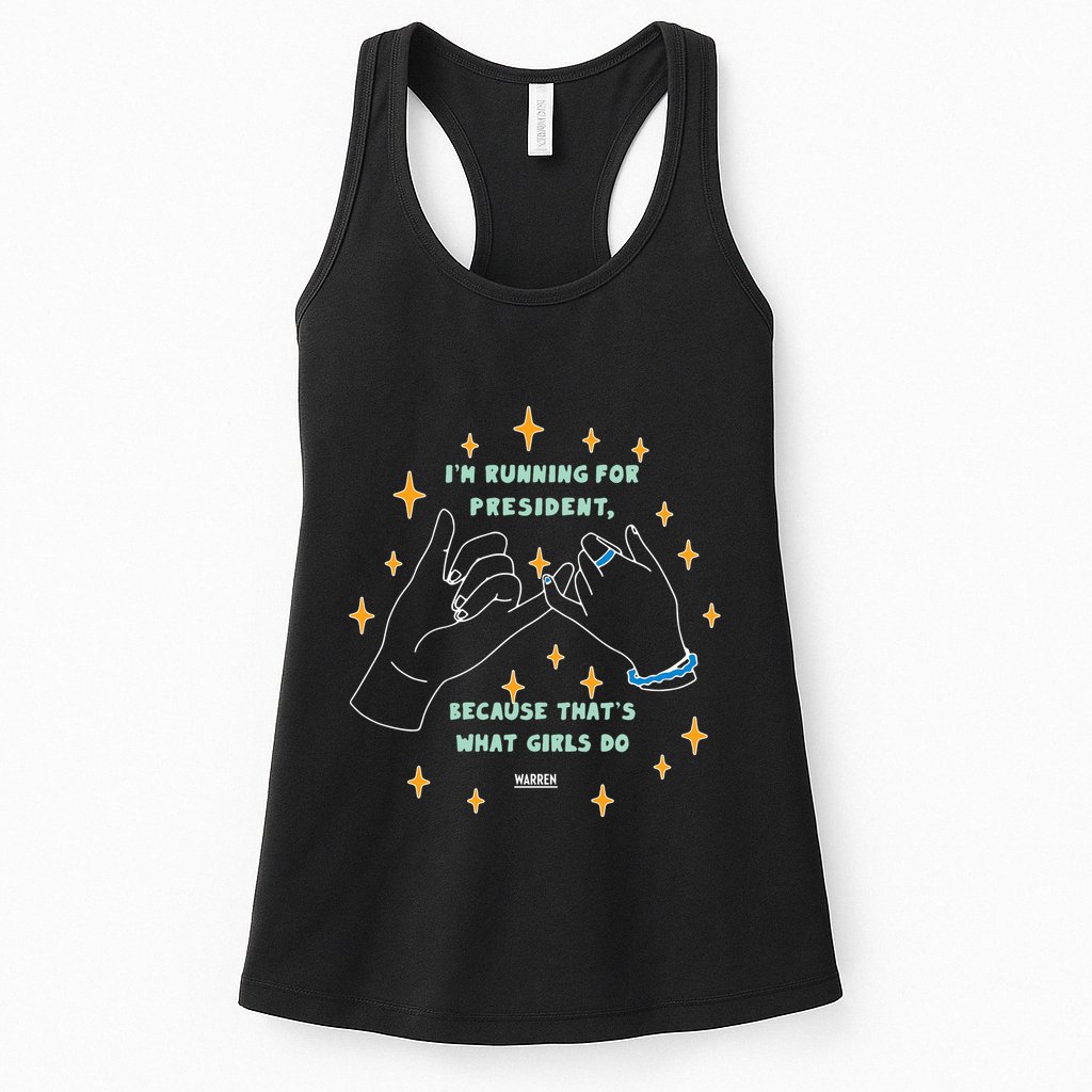 Elizabeth Warren Pinky Promise Womens Tank Top
