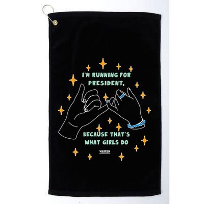 Elizabeth Warren Pinky Promise Golf Towel