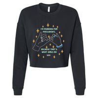 Elizabeth Warren Pinky Promise Cropped Pullover Crew