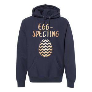 EggSpecting Women's Pregnancy Easter Outfit Premium Hoodie