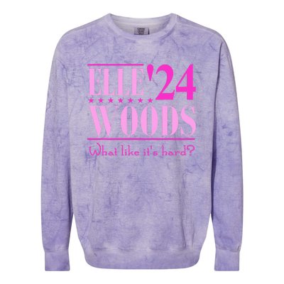 Elle Woods President Election Elle Woods President Campaign Colorblast Crewneck Sweatshirt