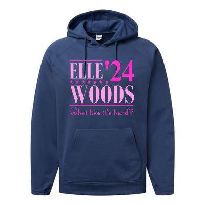 Elle Woods President Election Elle Woods President Campaign Performance Fleece Hoodie