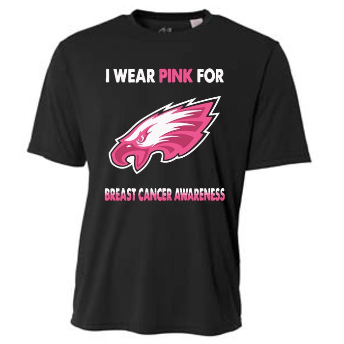 EaglesI Wear Pink For Breast Cancer Awareness Cooling Performance Crew T-Shirt