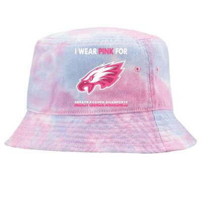 EaglesI Wear Pink For Breast Cancer Awareness Tie-Dyed Bucket Hat