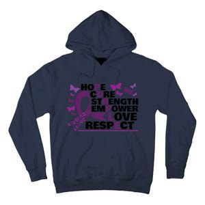 Epilepsy Warrior Purple Ribbon Butterfly Tall Hoodie