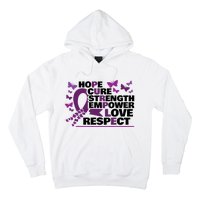 Epilepsy Warrior Purple Ribbon Butterfly Hoodie