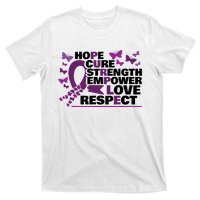 Epilepsy Warrior Purple Ribbon Butterfly T-Shirt