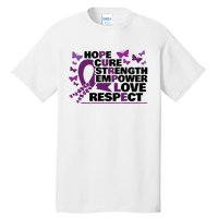 Epilepsy Warrior Purple Ribbon Butterfly Tall T-Shirt