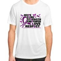 Epilepsy Warrior Purple Ribbon Butterfly Adult ChromaSoft Performance T-Shirt