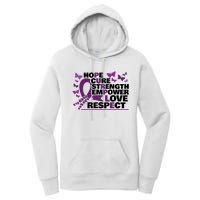 Epilepsy Warrior Purple Ribbon Butterfly Women's Pullover Hoodie