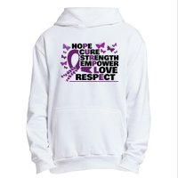 Epilepsy Warrior Purple Ribbon Butterfly Urban Pullover Hoodie