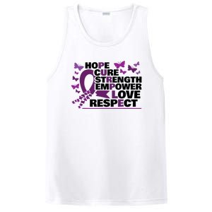 Epilepsy Warrior Purple Ribbon Butterfly PosiCharge Competitor Tank