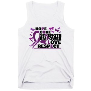 Epilepsy Warrior Purple Ribbon Butterfly Tank Top