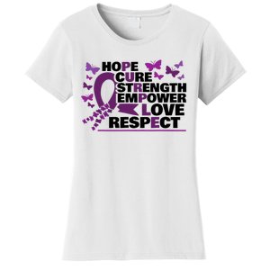 Epilepsy Warrior Purple Ribbon Butterfly Women's T-Shirt