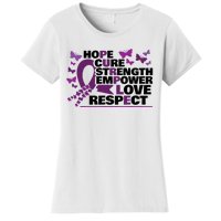 Epilepsy Warrior Purple Ribbon Butterfly Women's T-Shirt