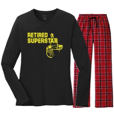 Eric Winter Retired Superstar Women's Long Sleeve Flannel Pajama Set 