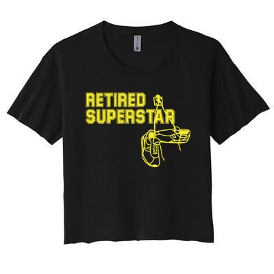 Eric Winter Retired Superstar Women's Crop Top Tee