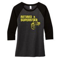 Eric Winter Retired Superstar Women's Tri-Blend 3/4-Sleeve Raglan Shirt