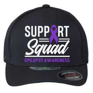 Epilepsy Warrior Support Squad Support Epilepsy Awareness Flexfit Unipanel Trucker Cap