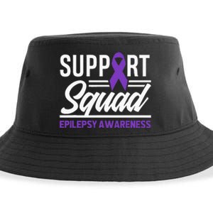 Epilepsy Warrior Support Squad Support Epilepsy Awareness Sustainable Bucket Hat