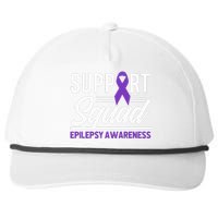 Epilepsy Warrior Support Squad Support Epilepsy Awareness Snapback Five-Panel Rope Hat