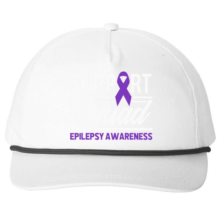 Epilepsy Warrior Support Squad Support Epilepsy Awareness Snapback Five-Panel Rope Hat