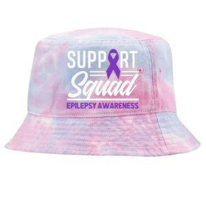 Epilepsy Warrior Support Squad Support Epilepsy Awareness Tie-Dyed Bucket Hat