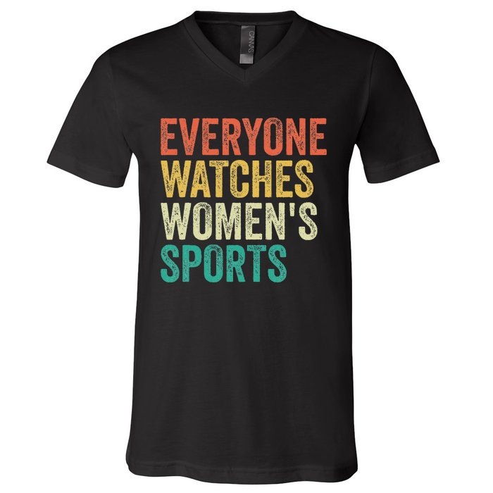 Everyone Watches Sports V-Neck T-Shirt