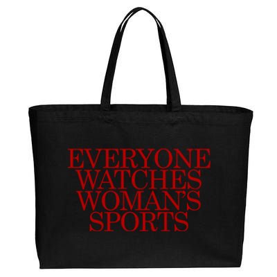 Everyone Watches Sport Cotton Canvas Jumbo Tote