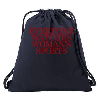 Everyone Watches Sport Drawstring Bag