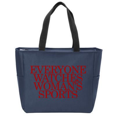 Everyone Watches Sport Zip Tote Bag