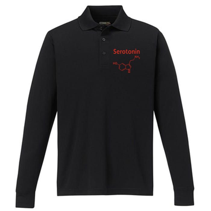 Endra Wearing Serotonin Comfy Performance Long Sleeve Polo