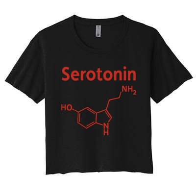 Endra Wearing Serotonin Comfy Women's Crop Top Tee