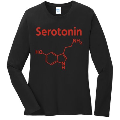 Endra Wearing Serotonin Comfy Ladies Long Sleeve Shirt