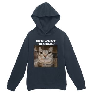 Erm What Sigma Meme Cat Meme Internet Memes Funny Meme Genz Urban Pullover Hoodie