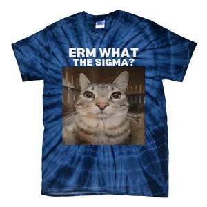 Erm What Sigma Meme Cat Meme Internet Memes Funny Meme Genz Tie-Dye T-Shirt