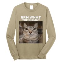 Erm What Sigma Meme Cat Meme Internet Memes Funny Meme Genz Long Sleeve Shirt