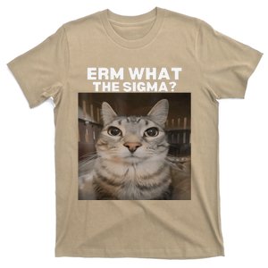 Erm What Sigma Meme Cat Meme Internet Memes Funny Meme Genz T-Shirt