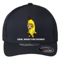 Erm What Sigma Cat Meme Flexfit Unipanel Trucker Cap