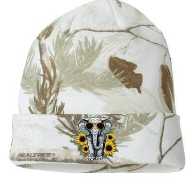 Elephant With Sunglasses And Sunflowers Kati Licensed 12" Camo Beanie